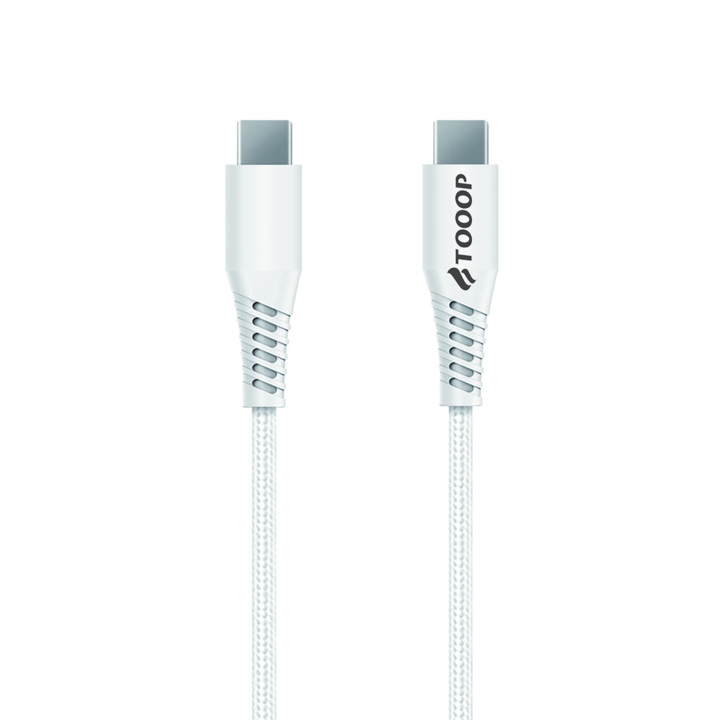 Câble C vers C nylon blanc 1 mètre