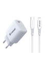 Kit Chargeur secteur - Charge rapide 20W + Câble C vers Lightning