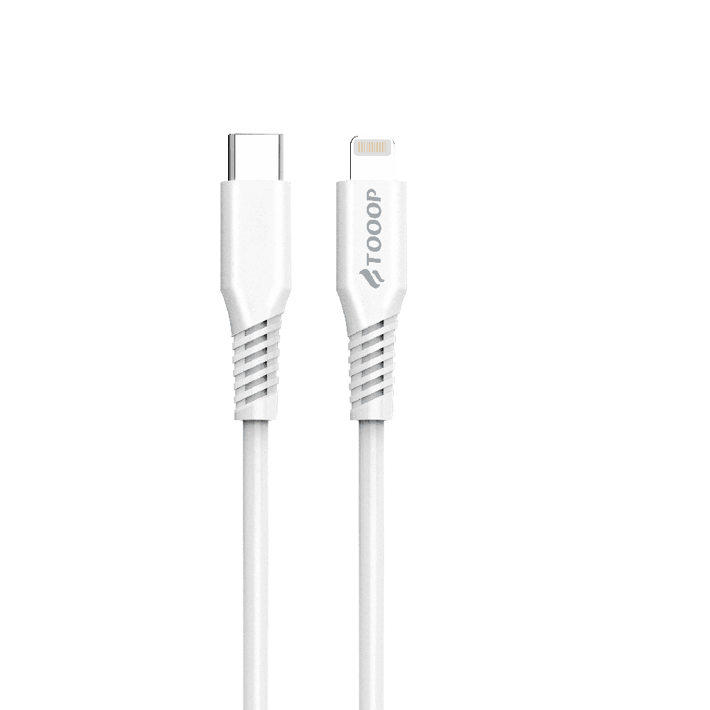 Câble C vers Lightning PVC blanc 1 mètre