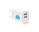 Chargeur 12W avec 2 USB A (Olympique de Marseille)