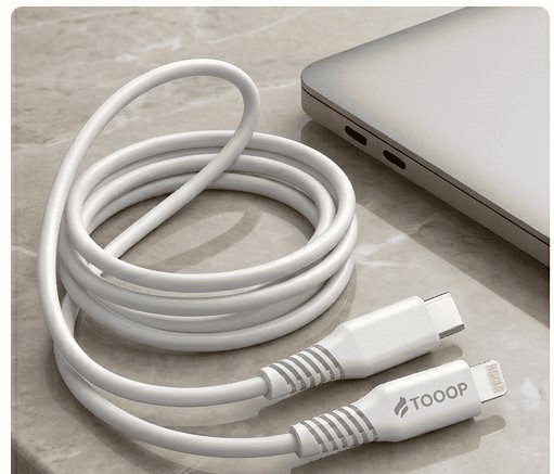 Câble C vers Lightning PVC blanc 1 mètre