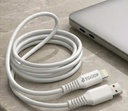 Câble A vers Lightning PVC  blanc 1 mètre