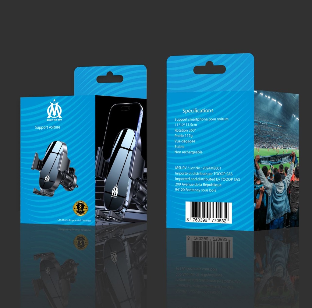 Support Téléphone Voiture - Olympique de Marseille