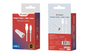 Kit Chargeur Voiture 20W Double USB + Câble USB A vers Lightning