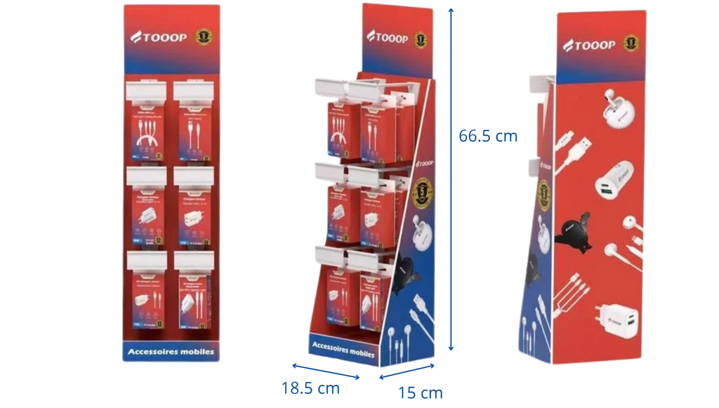 Présentoir 6 Broches 50 pièces
