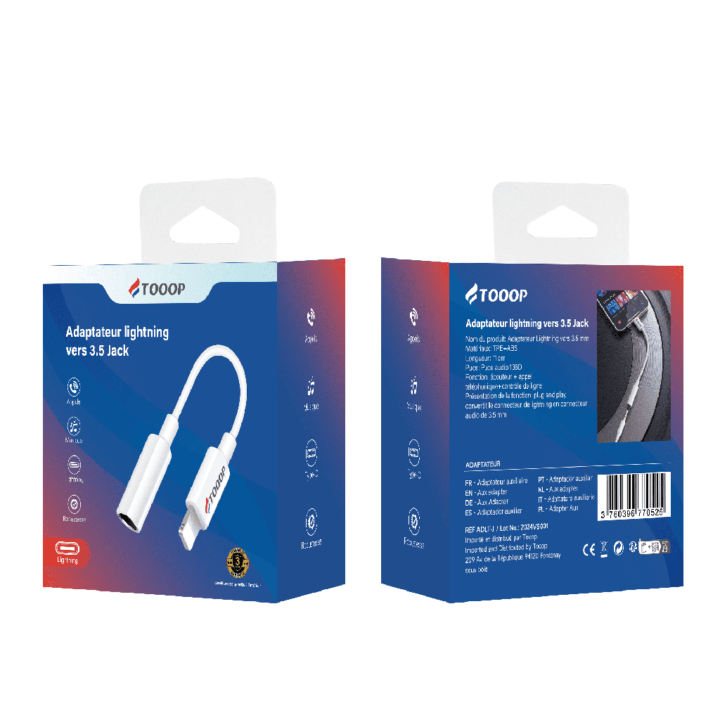 Adapteur Lightning to Jack