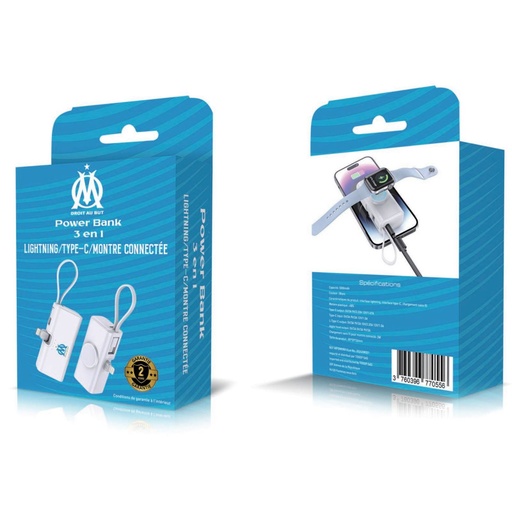 [MPOWER01] Power Bank 5000mAh Olympique de Marseille