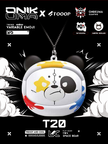 [T20 WHITE] SPACE BEAR ONIKUMA & TOOOP T20 BLANC 